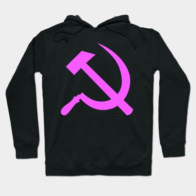 Hammer and Sickle Pink Hoodie by RevolutionToday